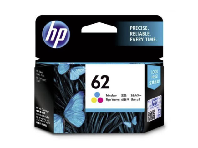 惠普（HP） C2P06AA 62 号彩色原装墨盒适用于200 移动打印机；258 Mobile All-in-One； 208 移动打印机