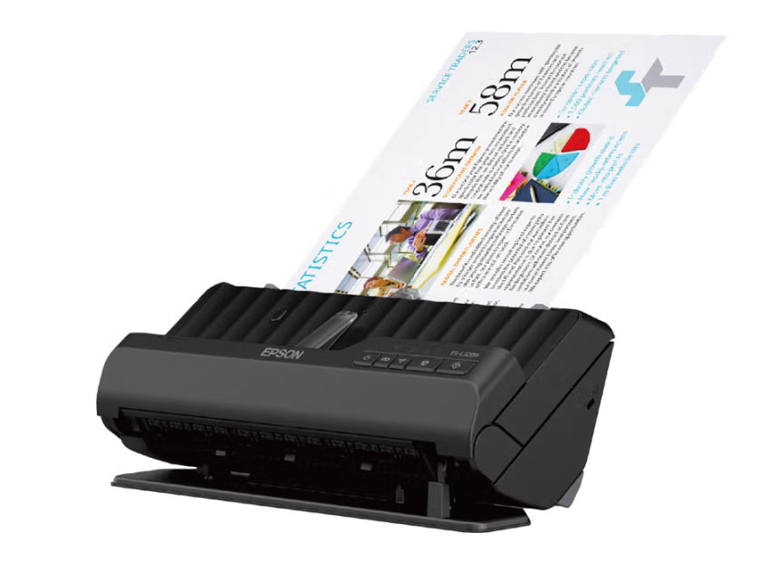 爱普生(EPSON) ES-C320W 扫描仪 高速高清自动连续扫描无线wifi A4紧凑U型双面馈纸式扫描仪