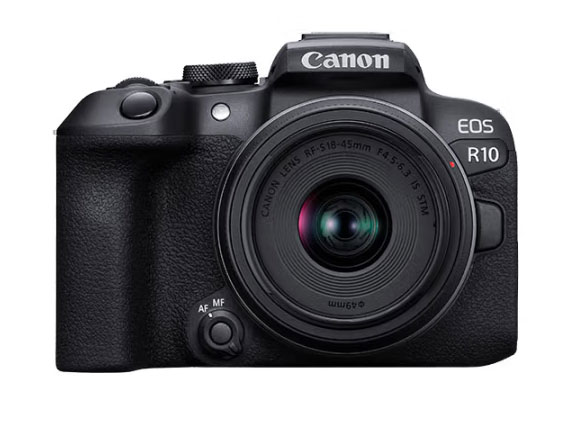 佳能（Canon）EOS R10 轻量 高性能微单相机 4K Vlog视频直播 家用旅游照相机 RF-S 18-45mm套机 旅行畅玩套