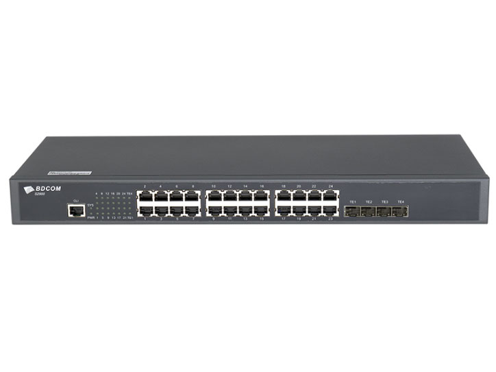 博达  BDCOM S2900-24T4X、S2900-24S8C4X、S2900-48T4X、S2900-48T6X、S2900-48S6X  万兆准三层交换机