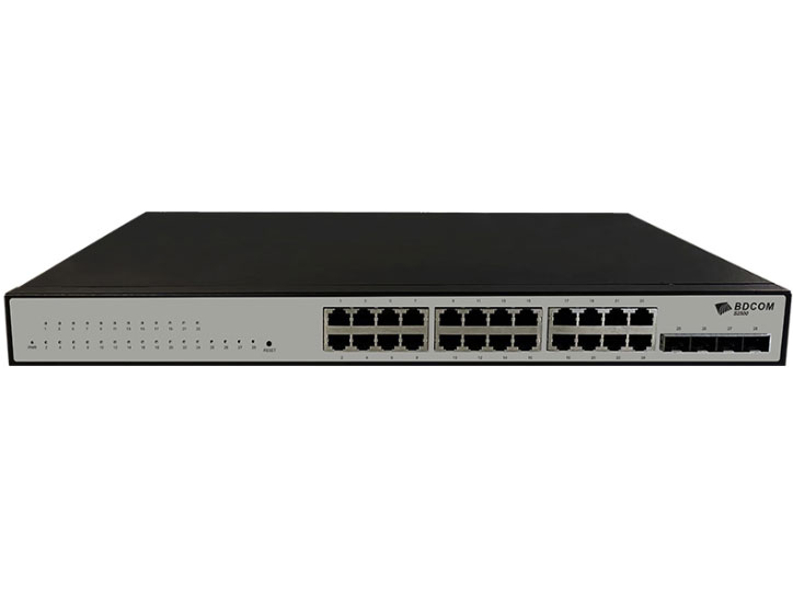 博达  BDCOM S2500-24P4S-W S2500-24T4S-W 轻网管交换机