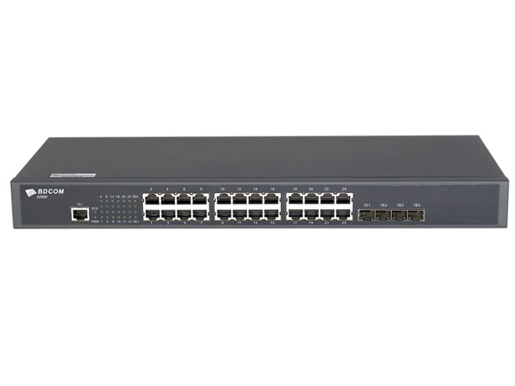 博达  BDCOM S2900-24T4X万兆准三层交换机