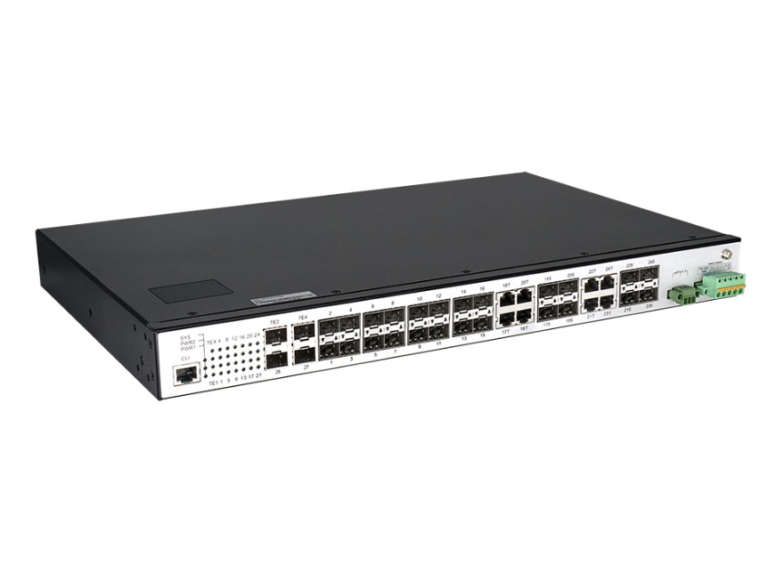 博达  BDCOM IES2000-5024S8C4X三层机架式工业交换机