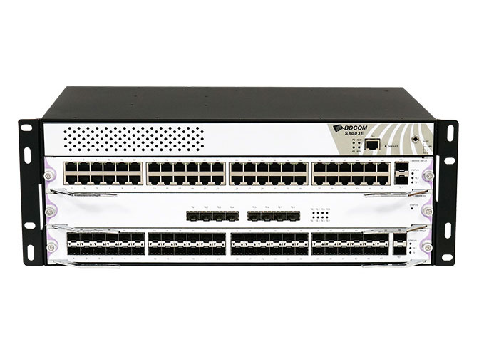博达  BDCOM S8003E集群式核心机框交换机