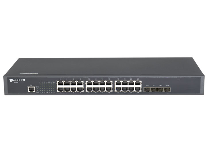 博达  BDCOM S2900-24T4X万兆准三层交换机