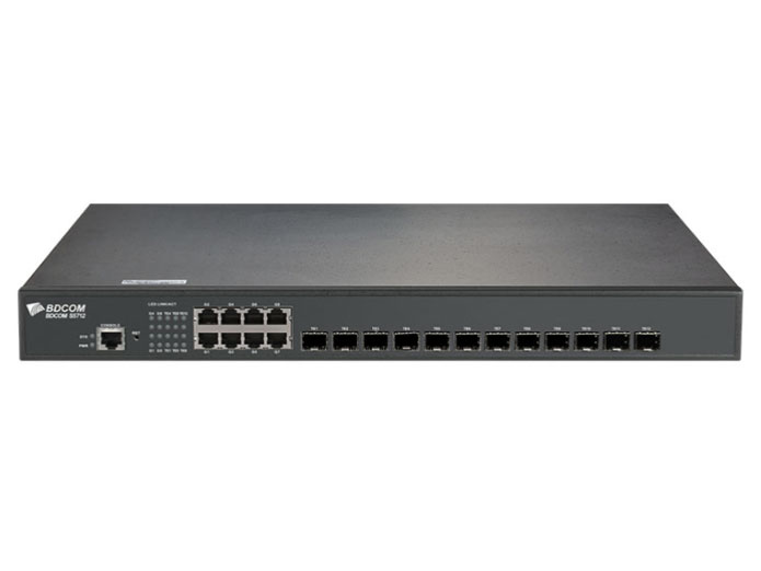 博达  BDCOM IES2000-S5612E系列 全万兆交换机