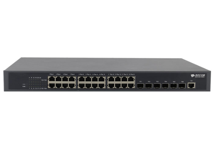 博达  BDCOM S3900-24T6XB-2AC 万兆交换机
