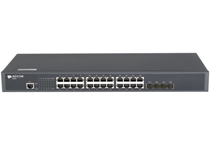 博达  BDCOM S2900-24T4X万兆准三层交换机