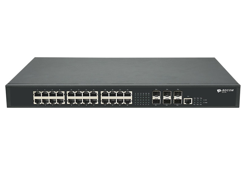 博达 BDCOM S5700-24ET6X 多速率以太网交换机 