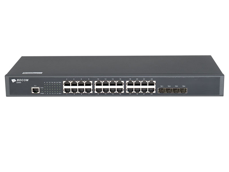 博达  BDCOM S2900-24T4X万兆准三层交换机