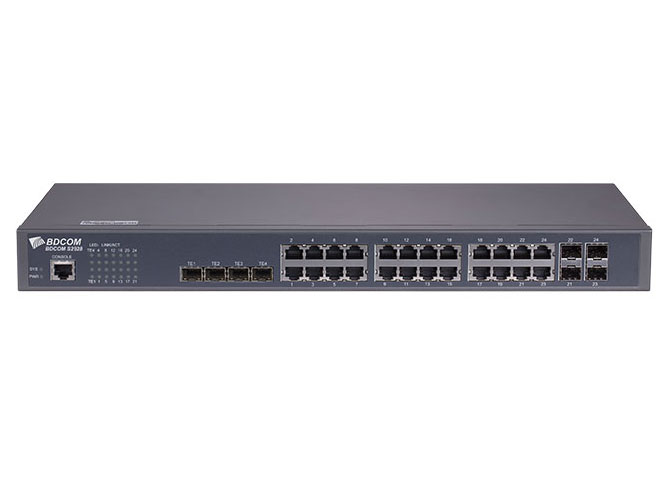 博达  BDCOM S2928C 万兆准三层交换机