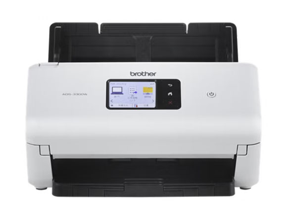 兄弟（brother） ADS-3300W 高速馈纸式扫描仪批量A4自动双面有线网络无线WIFI办公 