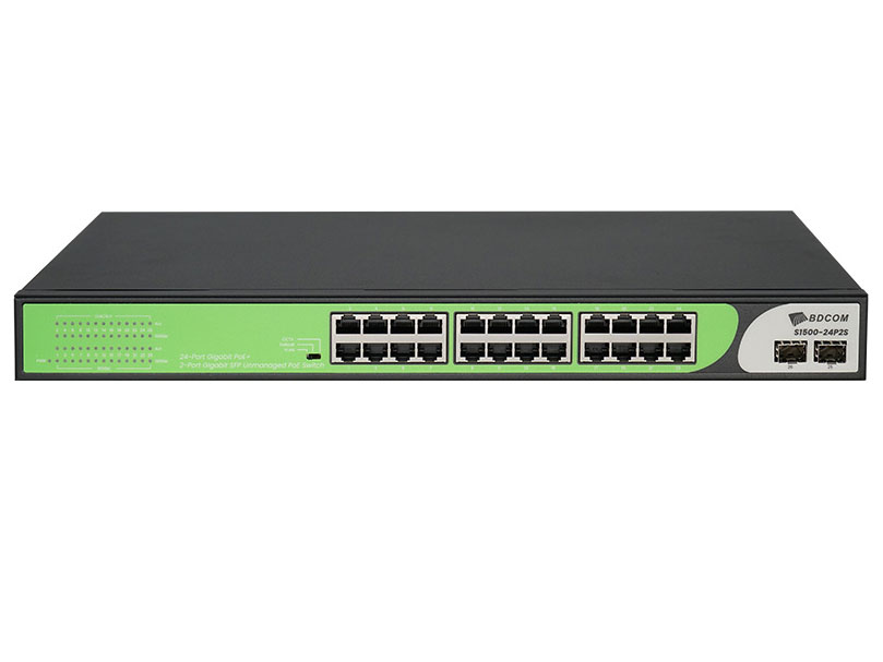 博达  BDCOM S1500-24T2S 全千兆多功能非网管交换机