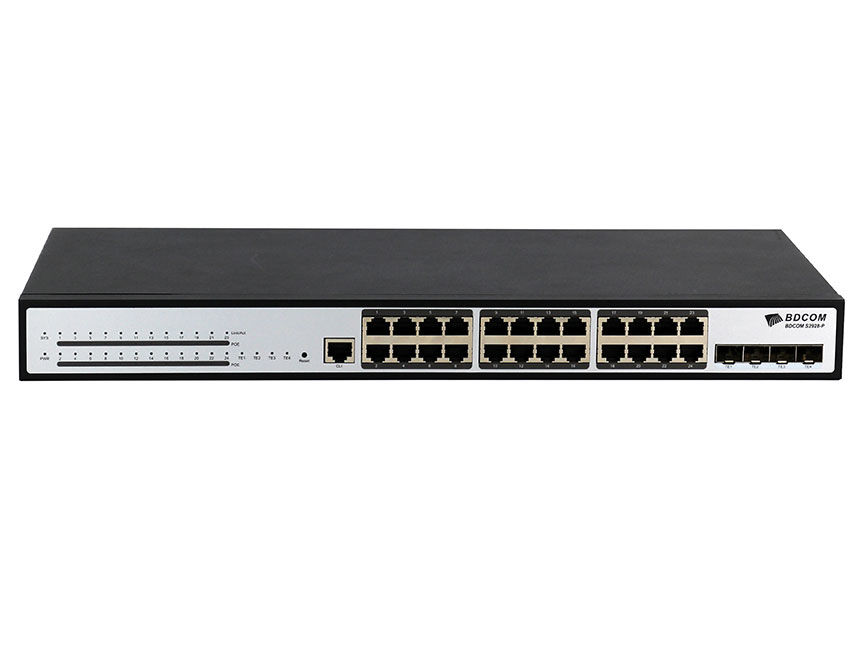 博达  BDCOM S2900-24P4X万兆准三层POE交换机