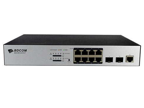 博达  BDCOM S2500-8P2S 全千兆准三层交换机