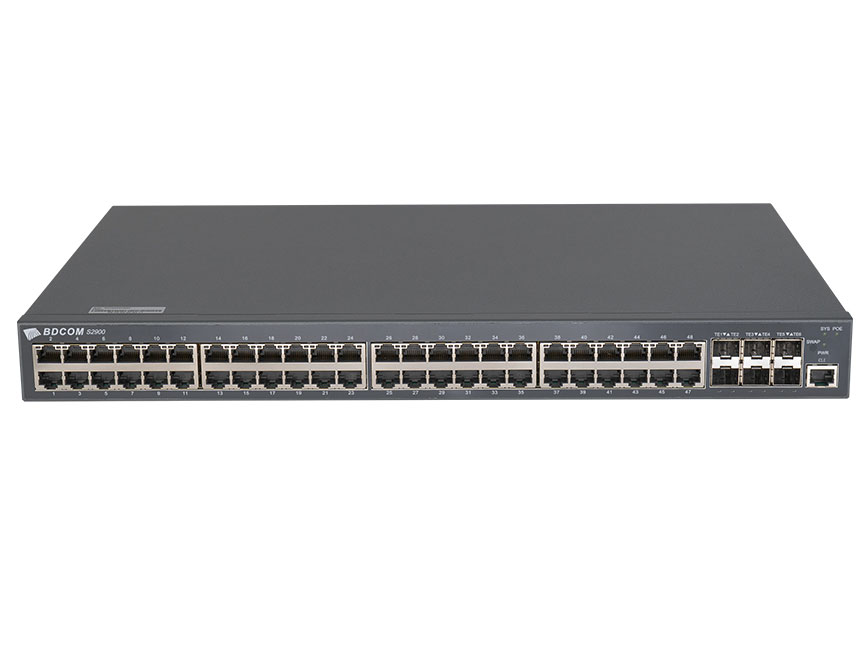 博达  BDCOM S2900-48P6XNB 万兆准三层POE交换机