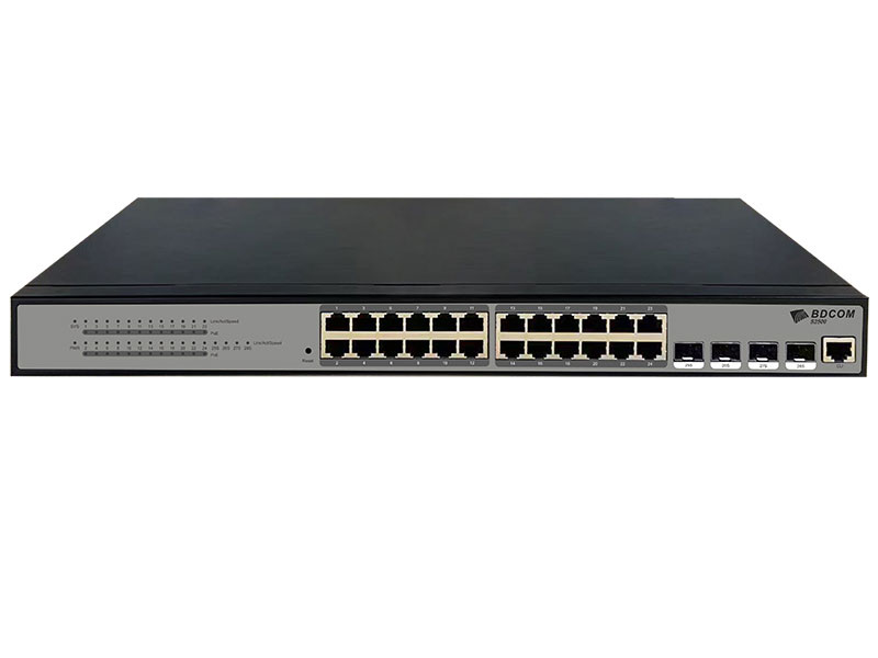博达 BDCOM S2500-24P 全千兆准三层POE交换机