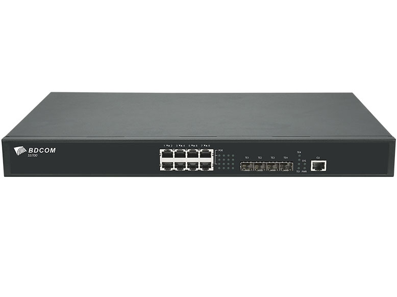 博达  BDCOM S5700-8EP4X 多速率以太网交换机