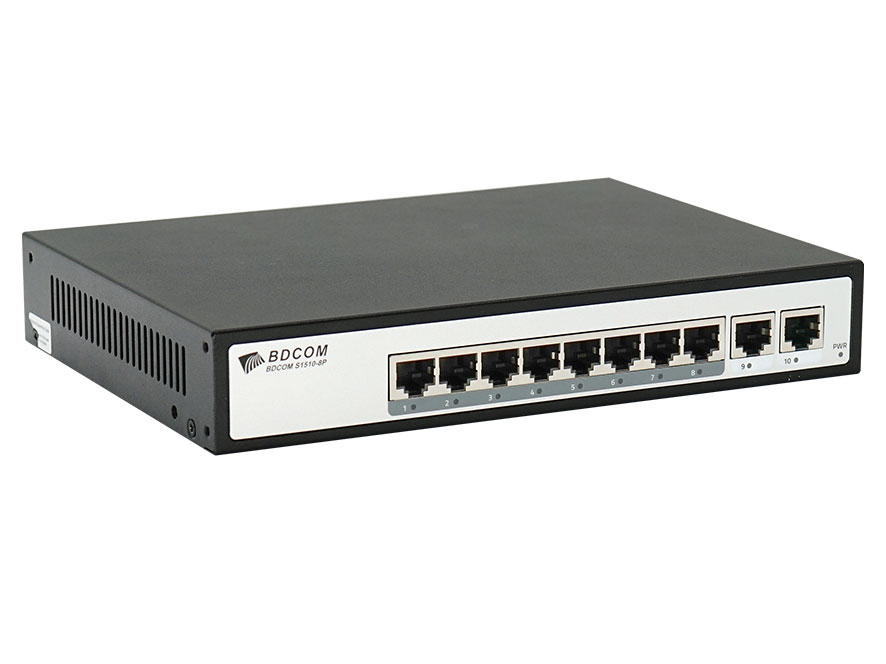 博达  BDCOM S1510-8Pv1(A版本)全千兆多功能POE交换机