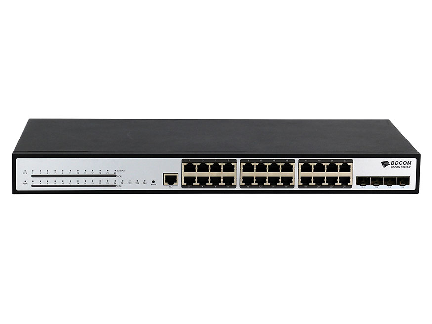 博达  BDCOM S2900-24P4X万兆准三层POE交换机