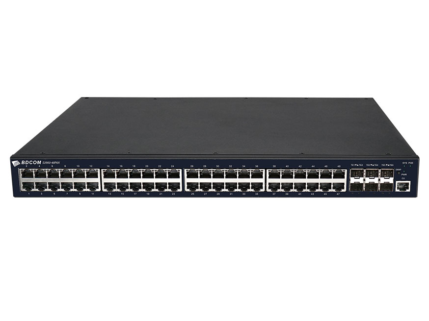 博达  BDCOM S3900-48P6X增强型三层POE交换机