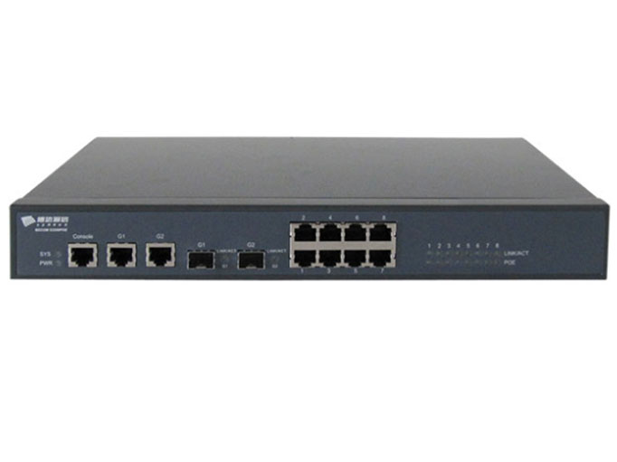 博达  BDCOM S2208POE-L增强型二层POE交换机