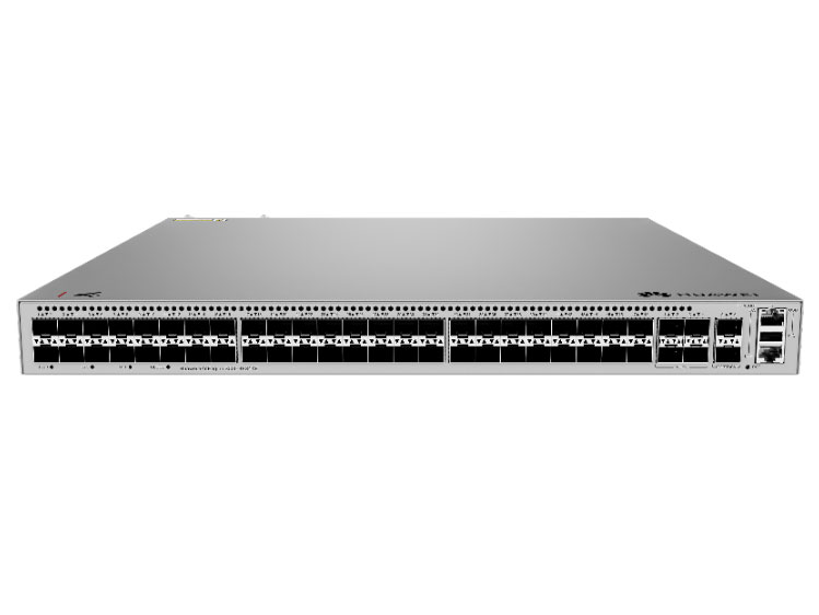 华为  S530-48S4XE 汇聚/核心交换机 | 三层 | 全管理 | 交换容量758Gbps/7.58Tbps | 包转发率222Mpps/333Mpps | 下行48个千兆SFP+上行4个万兆SFP+,2个10GE堆叠口 | 监控带机量650 | 终端带机量1300 | 机架款