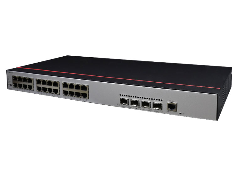 华为  FutureMatrix S500-24P4S 核心交换机 | 三层 | 全管理 | 交换容量336Gbps/3.36Tbps | 转发性能96Mpps/126Mpps | 24千兆电+4个千兆光 | 支持POE+(380W) | 监控600台 | 带机量1200人 | 机架式