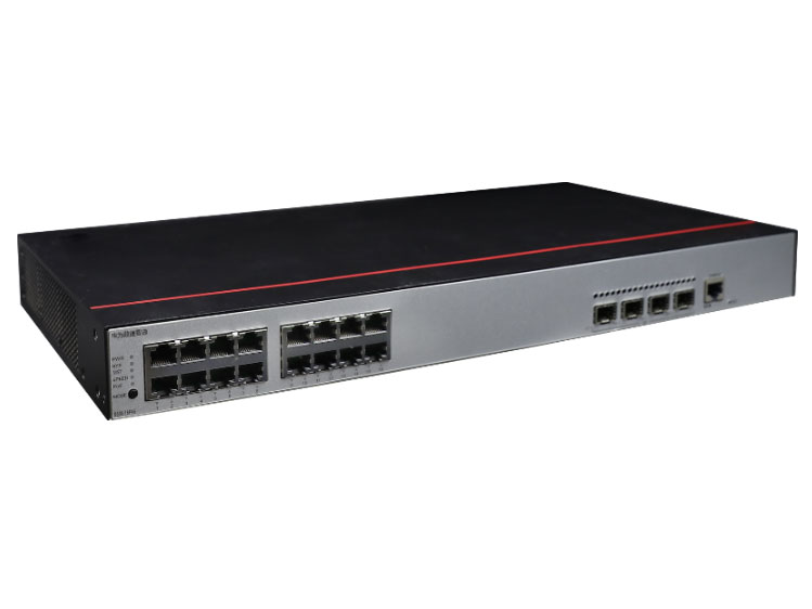 华为  FutureMatrix S500-16P4S 核心交换机 | 三层 | 全管理 | 交换容量336Gbps/3.36Tbps | 转发性能84Mpps/114Mpps | 16千兆电+4个千兆光 | 支持POE+(380W) | 监控600台 | 带机量1200人 | 机架式