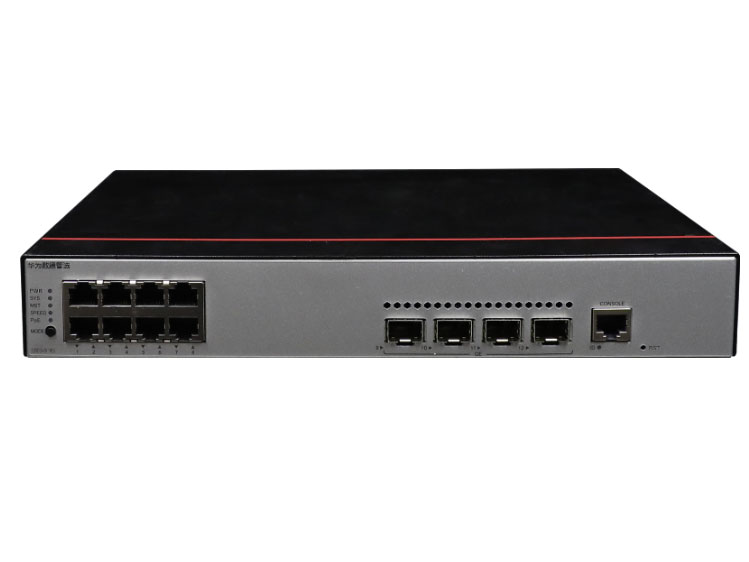 华为  FutureMatrix S500-8P4S  核心交换机 | 三层 | 全管理 | 交换容量336Gbps/3.36Tbps | 转发性能72Mpps/102Mpps | 8个千兆电+4个千兆光 | 支持POE+(124W) | 监控600台 | 带机量1200人 | 桌面款