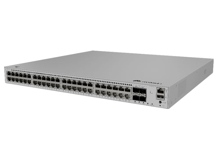 华为  S310-48HP4X 汇聚交换机 | 三层 | 全管理 | 交换容量758Gbps/7.58Tbps | 包转发率148Mpps/222Mpps | 下行48个GE电口+上行4个10GE光口 | PoE | 监控带机量400 | 终端带机量800 | 机架款