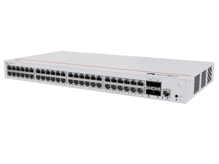 华为  S310-48T4X 汇聚交换机 | 三层 | 全管理 | 交换容量758Gbps/7.58Tbps | 包转发率148Mpps/222Mpps | 下行48个GE电口+上行4个10GE光口 | 监控带机量400 | 终端带机量800 | 机架款