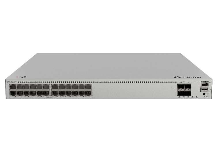 华为 S310-24PN4X 汇聚交换机 | 三层 | 全管理 | 交换容量758Gbps/7.58Tbps | 包转发率148Mpps/222Mpps | 下行24个2.5GE电口+上行4个10GE光口 | PoE | 监控带机量400 | 终端带机量800 | 机架款