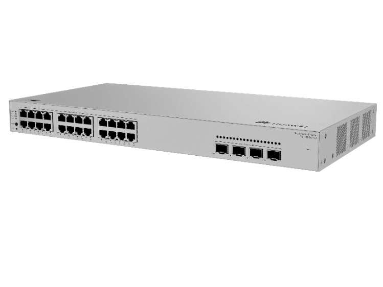 华为  S310S-24P4J 接入/汇聚交换机 | 三层 | Web管理 | 交换容量432Gbps | 包转发率88Mpps | 下行24个GE电口+上行4个2.5GE光口 | PoE | 监控带机量200 | 终端带机量400 | 机架款