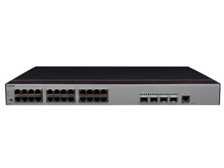 华为  FutureMatrix S300-24T4S 接入交换机 | 三层 | 全管理 | 交换容量336Gbps/3.36Tbps | 转发性能51Mpps/126Mpps | 24千兆电+4个千兆光 | 监控500台 | 带机量1000人 | 机架式