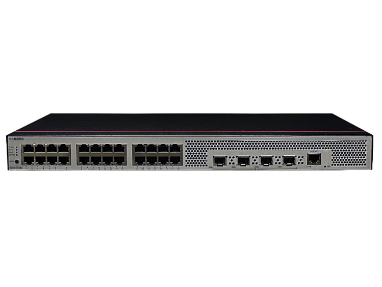 华为  FutureMatrix S300-24T4S-QA2 接入交换机 | 三层 | 全管理 | 交换容量336Gbps/3.36Tbps | 转发性能51Mpps/126Mpps | 24千兆电+4个千兆光 | 监控500台 | 带机量1000人 | 机架式 | 静音