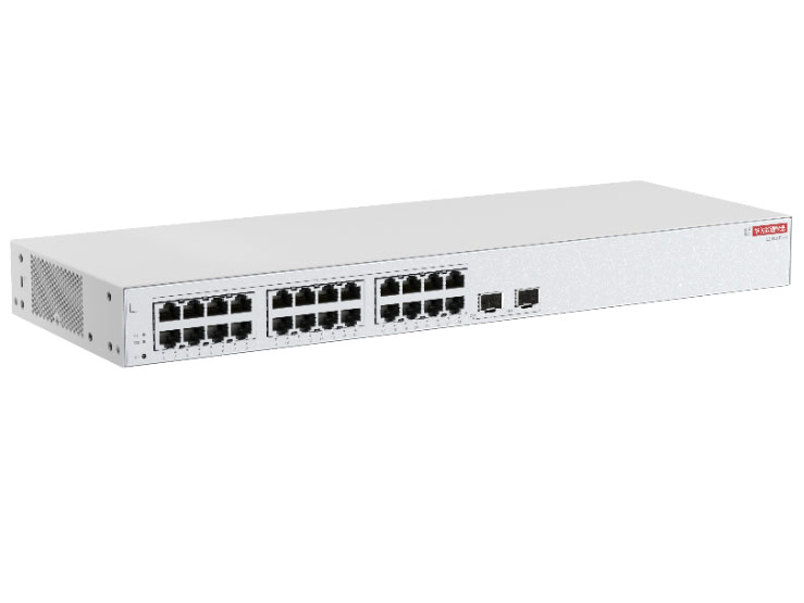 华为  FutureMatrix S210-24T2SR 二层 | web管理 | 交换容量336Gbps | 转发性能 39Mpps | 24个千兆电+2个千兆光 | 监控200台 | 带机量400人 | 机架式 | 静音