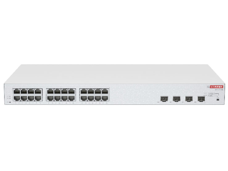 华为  FutureMatrix S210-24P4SR 二层 | web管理 | 交换容量336Gbps | 转发性能 42Mpps | 24个千兆电+4个千兆光 | 支持PoE+（370W）| 监控200台 | 带机量400人 | 机架式