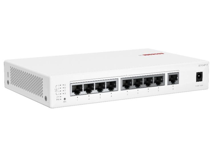华为  FutureMatrix S210-8P1T 二层 | web 管理 | 交换容量336Gbps | 转发性能 13.5Mpps | 9个千兆电 | 支持PoE+（124W）| 监控50台 | 带机量100人 | 桌面式 | 静音