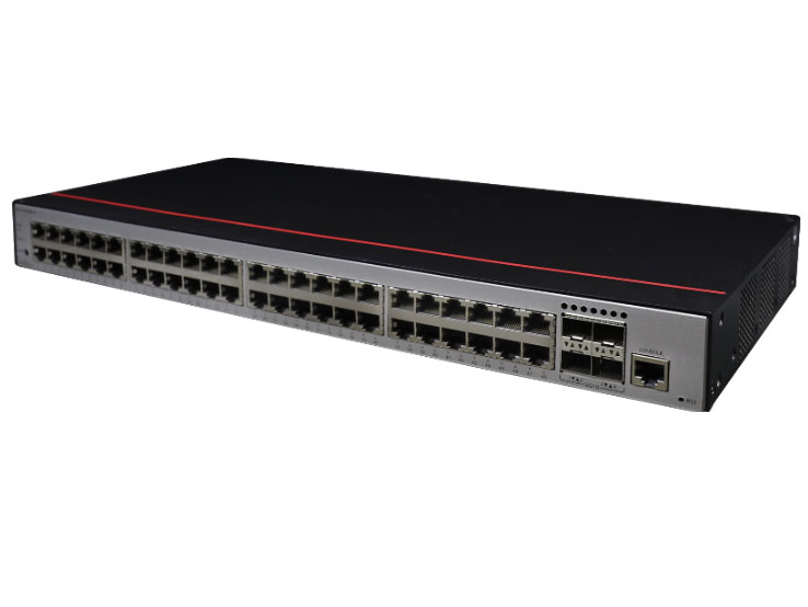 华为  FutureMatrix S200-48T4X 二层 | 管理型交换机 | 交换容量432Gbps | 转发性能132Mpps | 48个千兆电+4个万兆光 | 监控400台 | 带机量800人 | 机架式