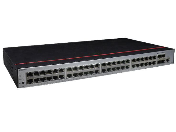 华为 FutureMatrix S200-48T4S S200系列接入交换机 | 二层 | 管理型交换机 | 交换容量432Gbps | 转发性能78Mpps | 48个千兆电+4个千兆光 | 监控400台 | 带机量800人 | 机架式