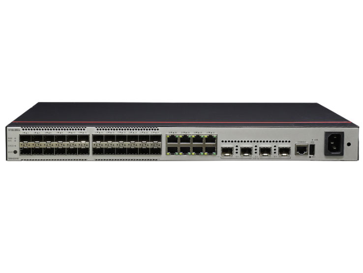 华为  FutureMatrix S200-32ST4X 二层 | 管理型交换机 | 交换容量432Gbps | 转发性能108Mpps | 24个千兆光+8个千兆电+4个万兆光 | 监控400台 | 带机量800人 | 机架式