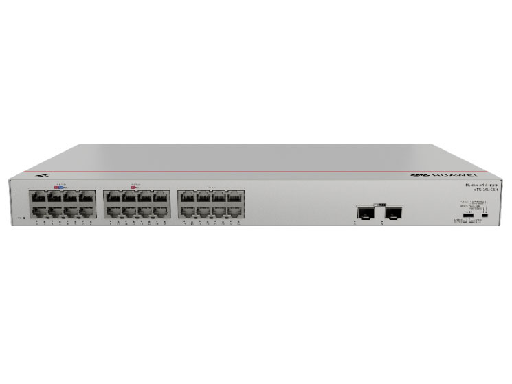 华为  S110-24LP2SR S110-24LP2SR(24个10/100/1000BASE-T以太网端口(247W PoE+),2个千兆SFP,内置交流供电)