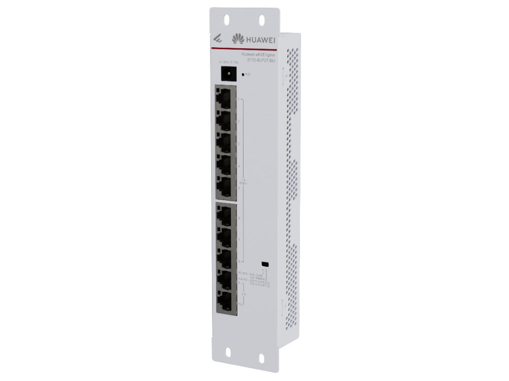 华为  S110-8LP2T-BU S110-8LP2T-BU(8个10/100/1000BASE-T以太网端口(50W PoE+),2个10/100/1000BASE-T以太网端口,含1个交流适配器,无风扇)