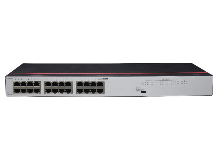 华为 FutureMatrix S100-24TR  接入交换机 | 二层 | 无管理 | 交换容量48Gbps | 转发性能35.71Mpps | 24个千兆电 | 监控50台 | 带机量100台 | 机架式 | 静音