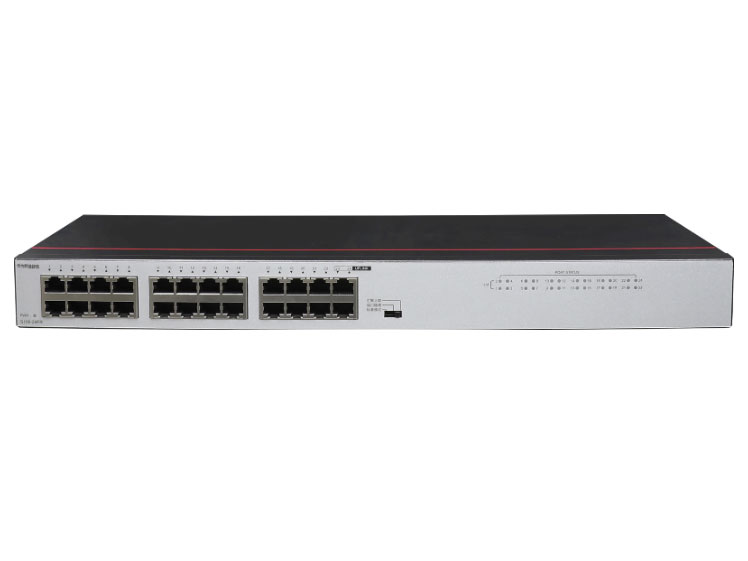 华为  FutureMatrix S100-24FR 接入交换机 | 二层 | 无管理 | 交换容量4.8Gbps | 转发性能3.57Mpps | 24个百兆电 | 机架式 | 静音