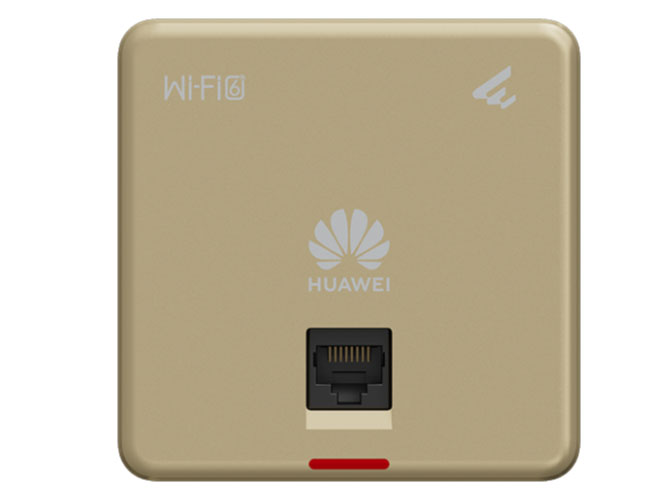 华为  AP160 巴洛克金 86*86面板 | 巴洛克金 | 支持Wi-Fi 6 协议 | 整机速率1.775Gbps | 双频 | 推荐接入用户数48 | 最大用户数128 | 发射功率20dBm | 智能天线 | 最佳覆盖半径10米