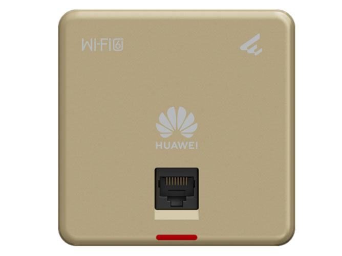 华为  AP160 太阳金 86*86面板 | 太阳金 | 支持 Wi-Fi 6 协议 | 整机速率1.775Gbps | 双频 | 推荐接入用户数48 | 最大用户数128 | 发射功率20dBm | 智能天线 | 最佳覆盖半径10米