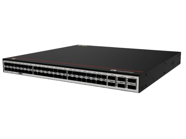 华为  CE6820S-48S6CQ交换机(48*10G SFP+,6*100G QSFP28,2*交流电源,4*风机盒模块,端口侧进风)