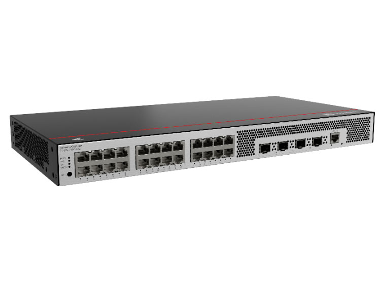 华为 eKitEngine S5735S-L24T4S-QA2：24个10/100/1000BASE-T以太网端口，4个千兆SFP，内置交流供电，无风扇，交换容量672Gbps/6.72Tbps，包转发率126Mpps